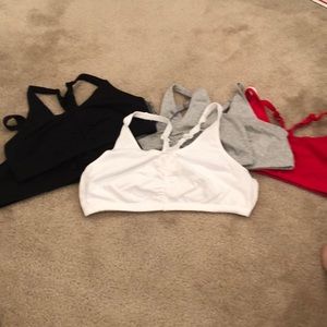 Sports Bra Bundle w/ black grey white red size 38